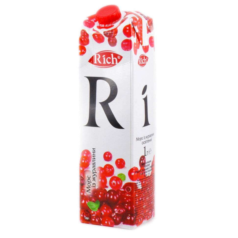 Морс Rich Клюква 1л